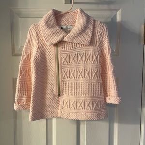 NWT girls pink zip-up sweater 18months